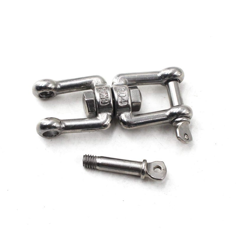 Flomore M12 Swivel Double Shackle 304 Stainless Steel Boat Anchor Chain Connectors (Pack of 1) - Image 3